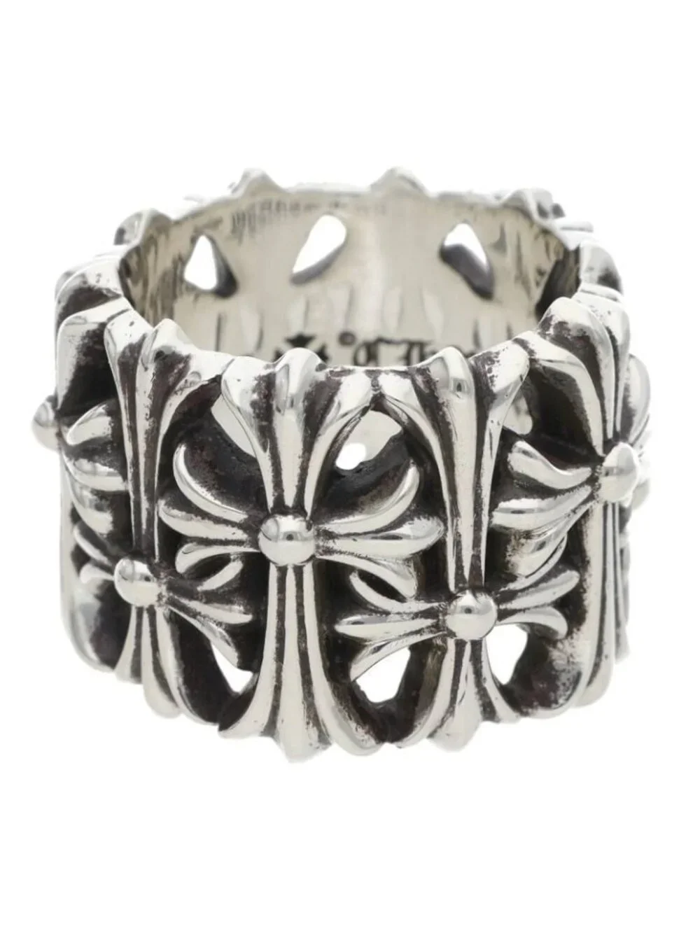 Chrome Hearts Cemetery Cross Silver Ring
